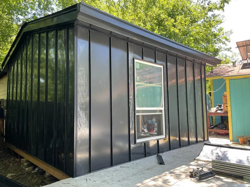 Black standing seam metal wall panels for Metal Roof Installation in Silverdale